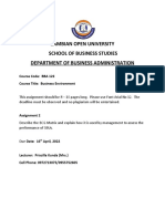 Assignment 2 BBA 122 Business Environment-1