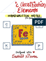 Periodic Classification of Elements Notes + PYQs Shobhit Nirwan