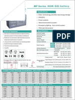 M P Series AGM-GEL Battery: Applications