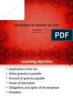 The Payment of Gratuity Act, 1972 Explained