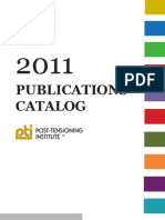2011 Post-Tensioning Institute Publications Catalog