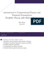 Introduction To Computational Finance and Financial Econometrics