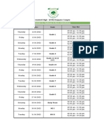 Distribution Schedule - Uniform & Shoes - SJR Campus-2022-23 PDF
