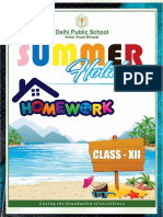Dps Kolar Class Xii - Final Holiday Homework