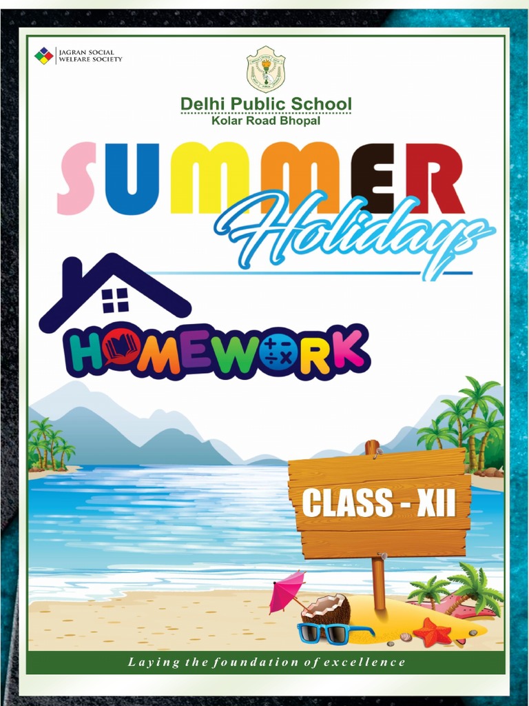 Dps kolar class xii final holiday homework pdf homework curriculum