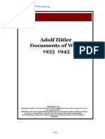 Adolf Hitler Documents of War 1933 1945