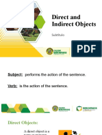 Direct and Indirect Objects Theory