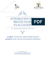 Gómez - Unidad IV - Act 5 INTEGRACIÓN DEL PROYECTO DE EVALUACIÓN
