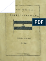Salvador Mendieta, Nacionalidad Centroamericana 1904