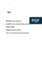 Ensayo de Comunicaciones para Principiantes