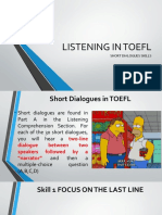Listening in Toefl - Skill 1 Focus On Last Line