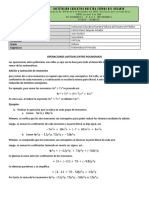 Operaciones Entre Pilonomios III Periodo