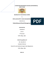 Advertising and Brand Management: Shri Dharmasthala Manjunatheshwara College (Autonomous), UJIRE 574240