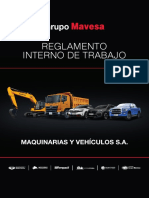 Reglamento Interno Trabajo Grupo Mavesa 2021