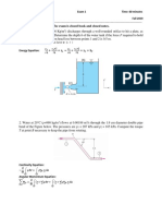 The Exam Is Closed Book and Closed Notes.: (Assume Kinetic Energy Correction Factor Is 1)