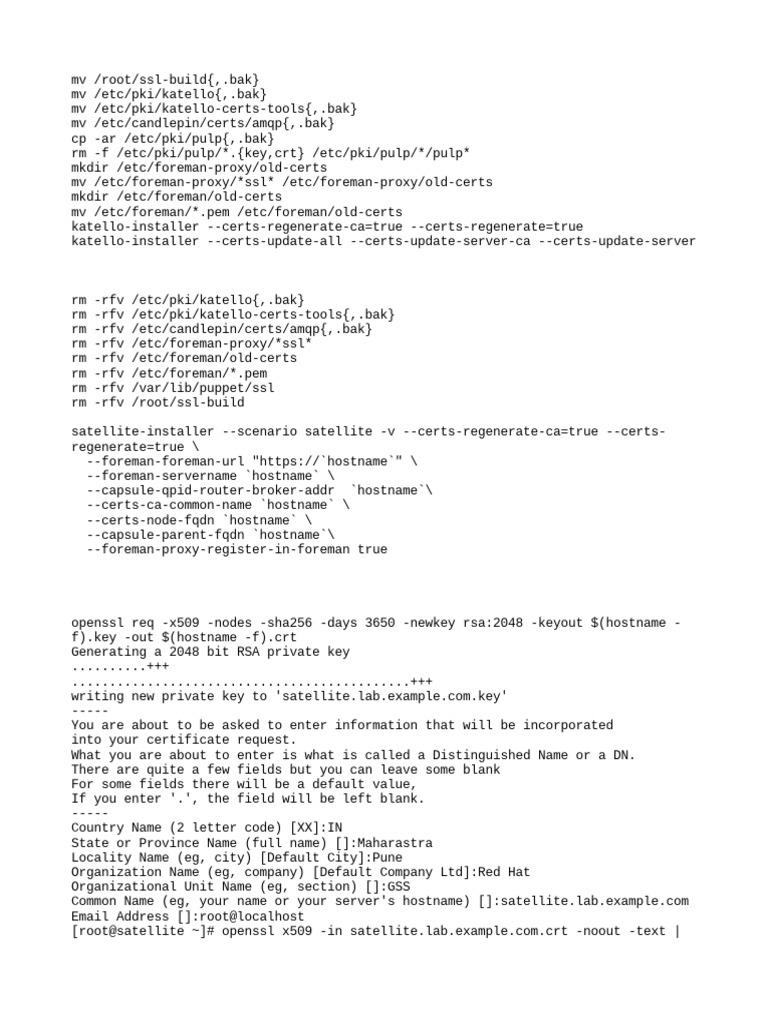 Self Signed Certs One Liner | PDF | Internet Standards | Computer ...