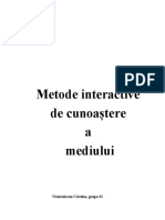 Metode Interactive de Cunoaștere a Mediului , Visternicean Cristina, Grupa 31