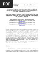 CLASSIFICAÇÃO ESTRATÉGICA DE FORNECIMENTOS DE DUAS