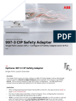 997-3 CIP Safety Adapter: Single Point Lesson (SPL) - Configure CIP Safety Adapter and A-B PLC