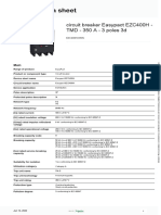 Product Data Sheet: Circuit Breaker Easypact EZC400H - TMD - 350 A - 3 Poles 3d