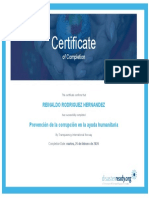 Certificate REINALDO RODRIGUEZ HERNANDEZ