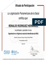 Capacitación en Vigilancia Nacional Intensificada de IRAG-Certificado 157314