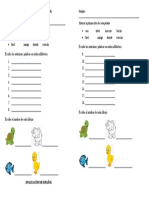 Evaluación de Español I Periodo