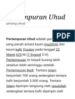 Pertempuran Uhud - Wikipedia Bahasa Indonesia, Ensiklopedia Bebas