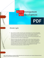 Quality Management & Agile Development