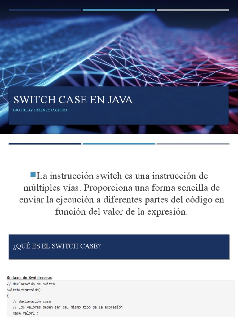 Switch Case en Java | PDF
