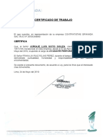 Certificado de Trabajo Granada