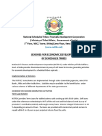 NSTFDC Schemes for Economic Development of Scheduled Tribes