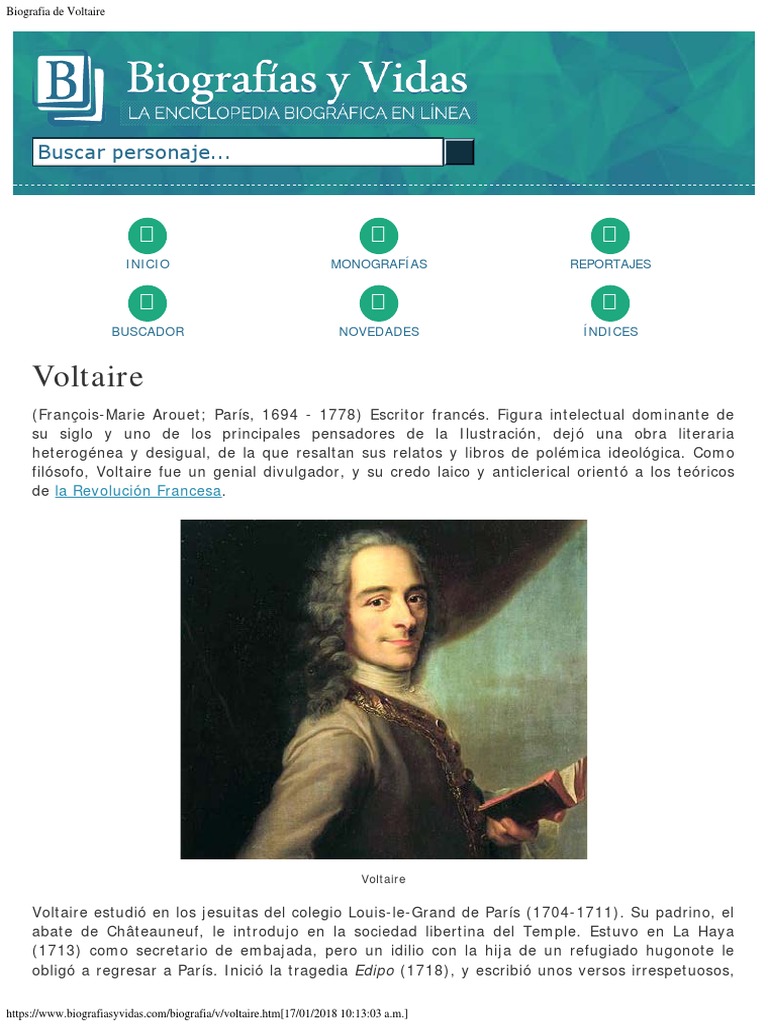 Voltaire | PDF | Voltaire