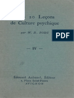 Mes 20 Leçons de Culture Psychique IV (W. R. Borg)