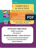 Eisenhower Summer Breakfast Service