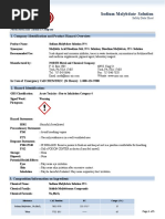 SDS Sodium Molybdate Solution