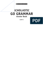 Scholastic Go Grammar 1 - Answer Key