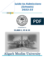 Guide To Admissions (Schools) 2022-23: Class I, Vi & Ix