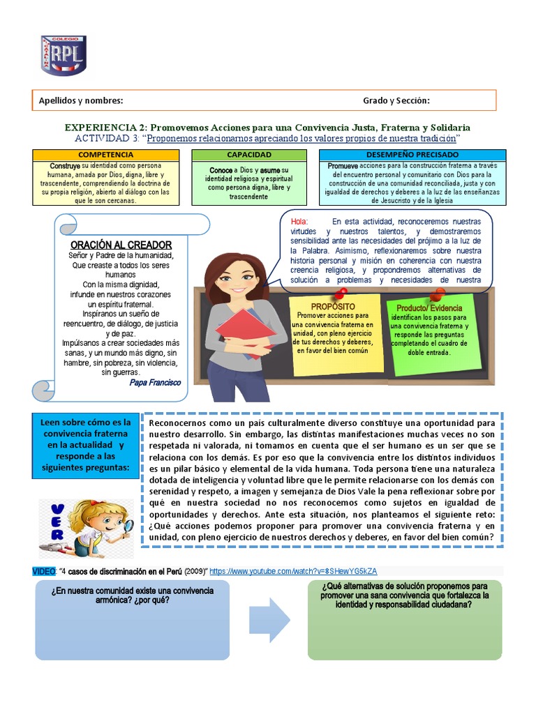 Eda 2 - Sesion 3 - Vii Ciclo | PDF | Dios | Mal