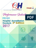 Performance Indicators MSQH Hospital Accreditation Standards 5th Edition