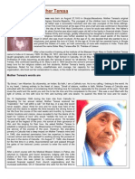 Life History of Mother Teresa