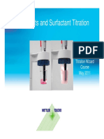 Surfactants and Surfactant Titration: Titration Wizard Course May 2011