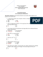 Math Specialization (Reviewer For LET)