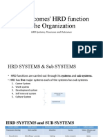 1.3 Outcomes' HRD Function in The Organization