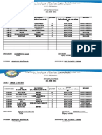 S.Y. 2020 - 2021 Area: 7-Honesty: Inventory Form