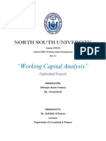 Fin340.05 Working Capital Analysis Individual Assignment