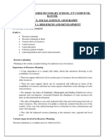 Geography 21-22 Class 10 Synopsis and Assignment Part 2