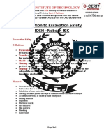 Introduction To Excavation Safety IOSH - Nebosh IGC: Federal Institute of Technology