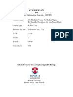 Course Plan: Discrete Mathematical Structures (CSET106)