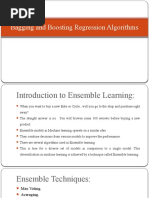 Bagging and Boosting Regression Algorithms